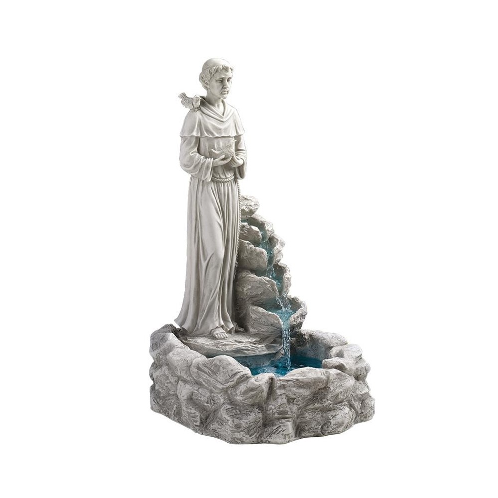 Design Toscano Natures Blessed St Francis Fountain