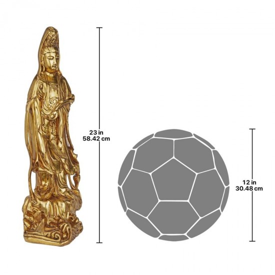 Design Toscano Golden Guan Yin Statue