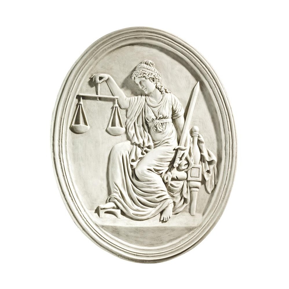 Design Toscano Old Bailey Court Lady Justice Plaque