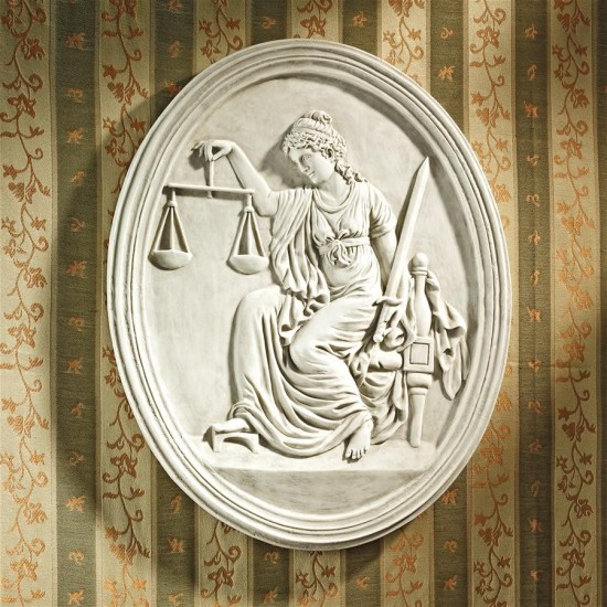 Design Toscano Old Bailey Court Lady Justice Plaque