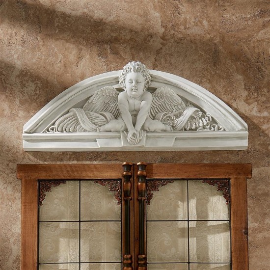 Design Toscano Cherubs Grande Welcome Pediment