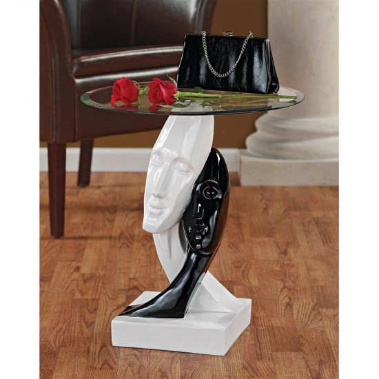 Design Toscano Lovers In Black And White Table