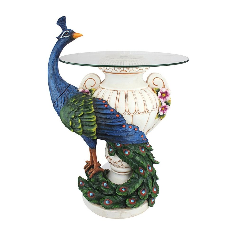 Design Toscano Staverden Castle Peacock Table