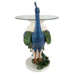 Design Toscano Staverden Castle Peacock Table