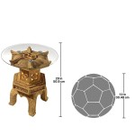 Design Toscano Tranquil Pagoda Illuminated Side Table