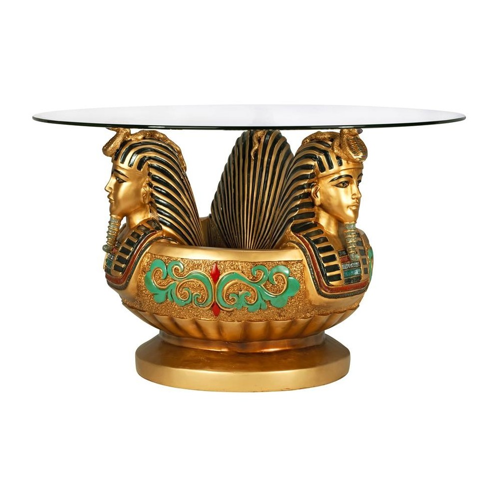 Design Toscano Three Heads Of Tutankhamen Table