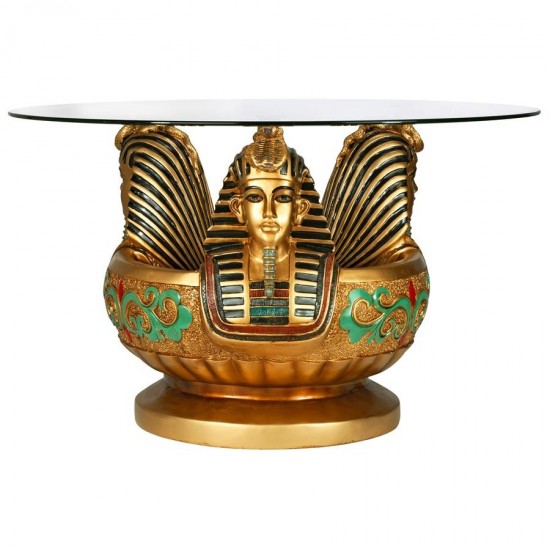 Design Toscano Three Heads Of Tutankhamen Table