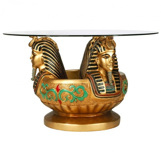 Design Toscano Three Heads Of Tutankhamen Table