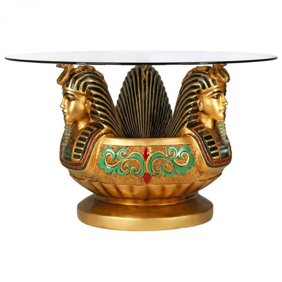 Design Toscano Three Heads Of Tutankhamen Table