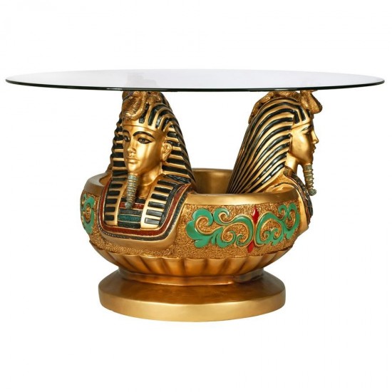 Design Toscano Three Heads Of Tutankhamen Table