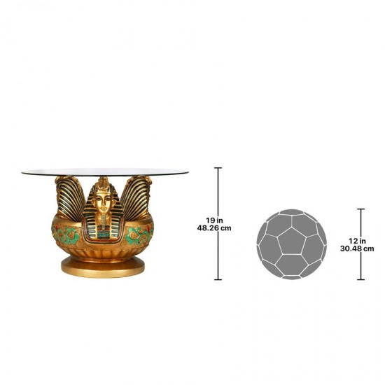 Design Toscano Three Heads Of Tutankhamen Table