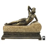 Design Toscano Cleopatra Art Deco Mosaic Glass Lamp