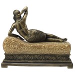 Design Toscano Cleopatra Art Deco Mosaic Glass Lamp