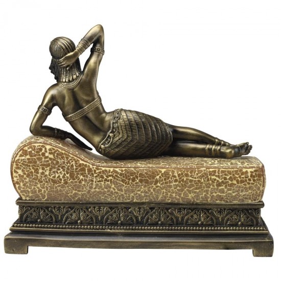 Design Toscano Cleopatra Art Deco Mosaic Glass Lamp