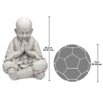 Design Toscano Praying Baby Buddha Asian Garden Statue