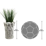 Design Toscano Stone Finish Six Stallions Urn