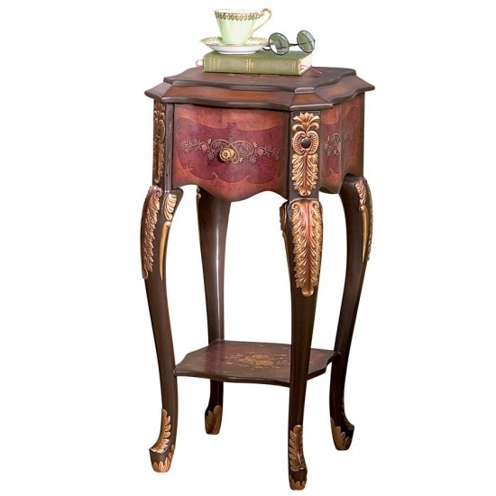 Design Toscano Floral Bouquet Side Table