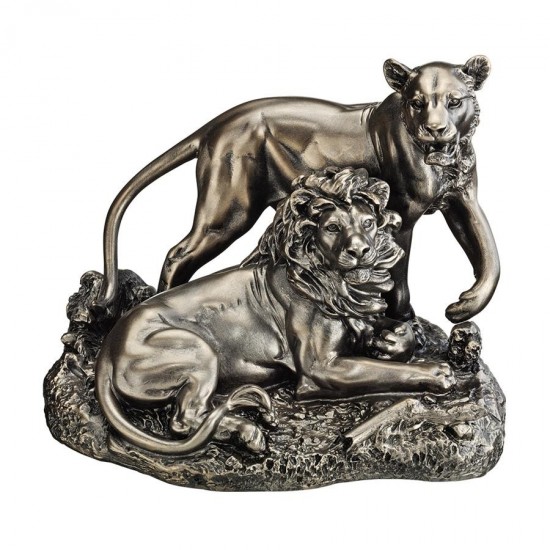 Design Toscano Lion And Lioness Statue