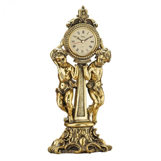 Design Toscano Amboise Twin Cherubs Mantle Clock