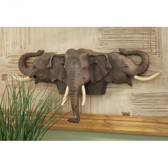 Design Toscano Raised Expectations Elephant Plaque