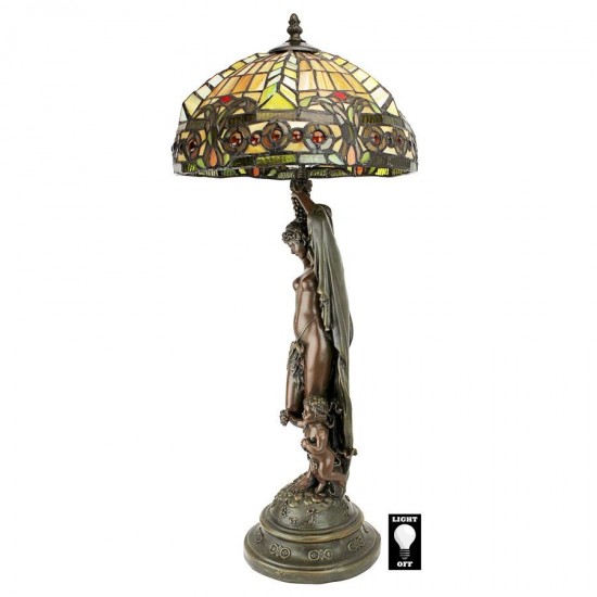 Design Toscano Lucina Goddess Of Light Desk Lamp