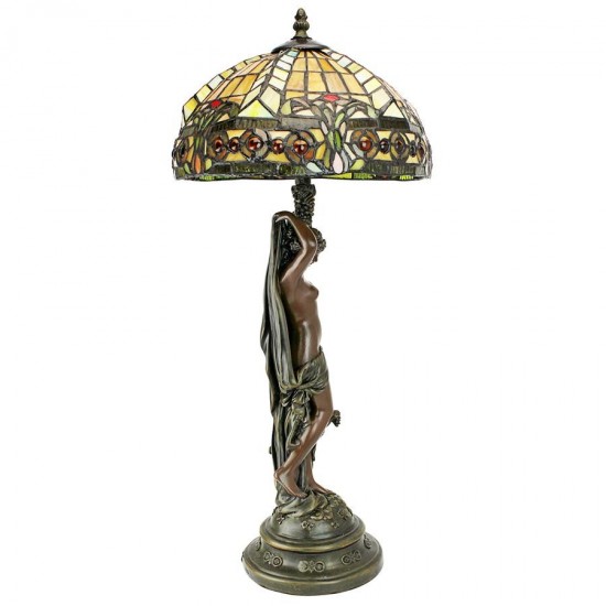 Design Toscano Lucina Goddess Of Light Desk Lamp