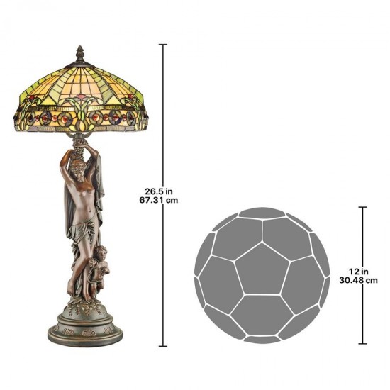 Design Toscano Lucina Goddess Of Light Desk Lamp