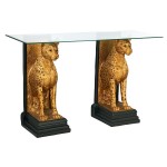 Design Toscano Royal Egyptian Cheetah Console