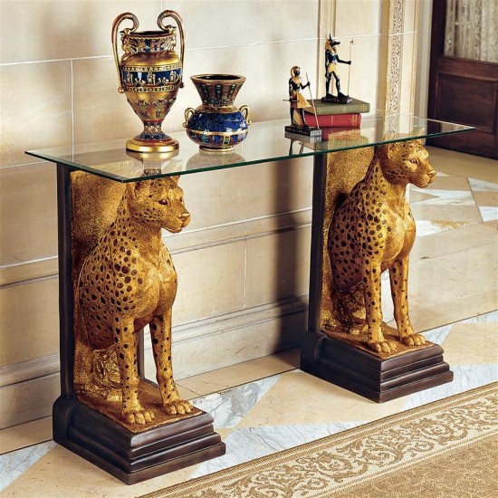 Design Toscano Royal Egyptian Cheetah Console