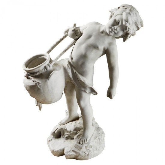 Design Toscano Young Chlid Urn Carrier Garden Statue