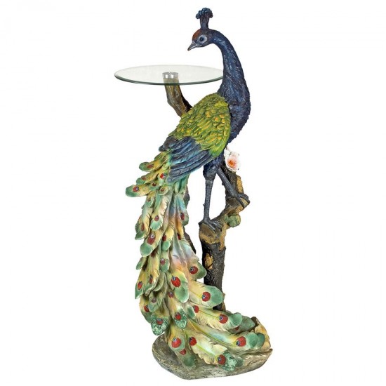 Design Toscano Peacocks Perch Pedestal Table