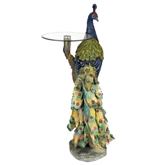 Design Toscano Peacocks Perch Pedestal Table