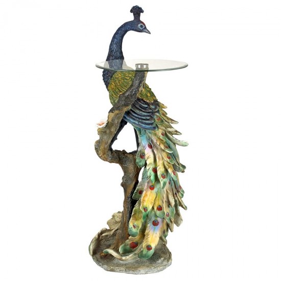 Design Toscano Peacocks Perch Pedestal Table
