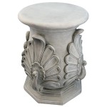 Design Toscano Peacock Riser Plinth Stone Finish