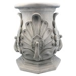 Design Toscano Peacock Riser Plinth Stone Finish