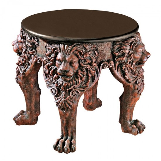 Design Toscano Lord Raffles Lion Leg Side Table