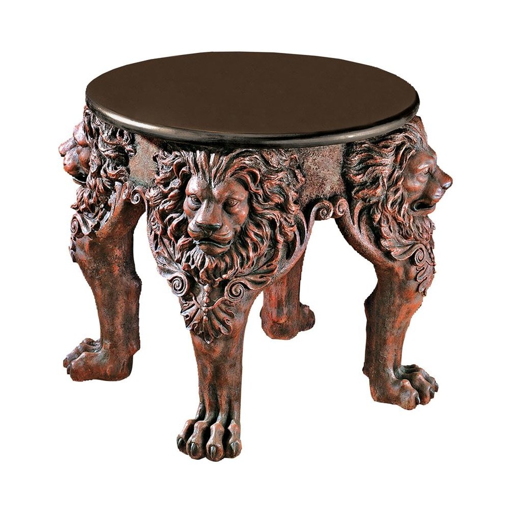 Design Toscano Lord Raffles Lion Leg Side Table