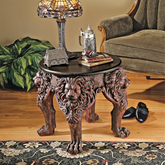 Design Toscano Lord Raffles Lion Leg Side Table