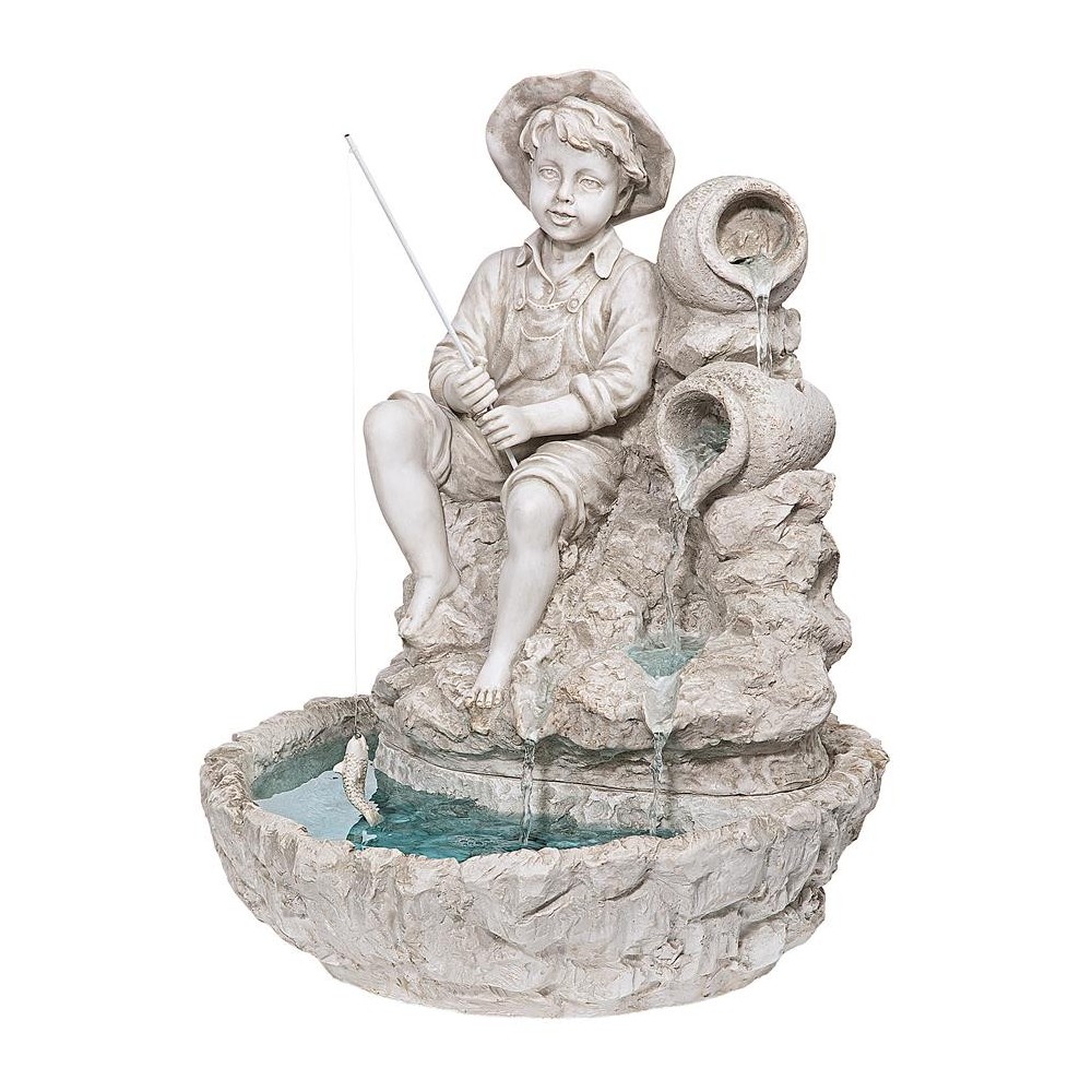 Design Toscano Little Fisherman Garden Fountain