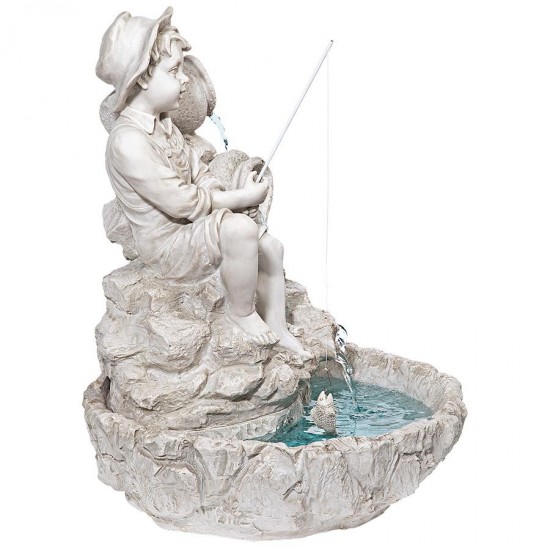 Design Toscano Little Fisherman Garden Fountain