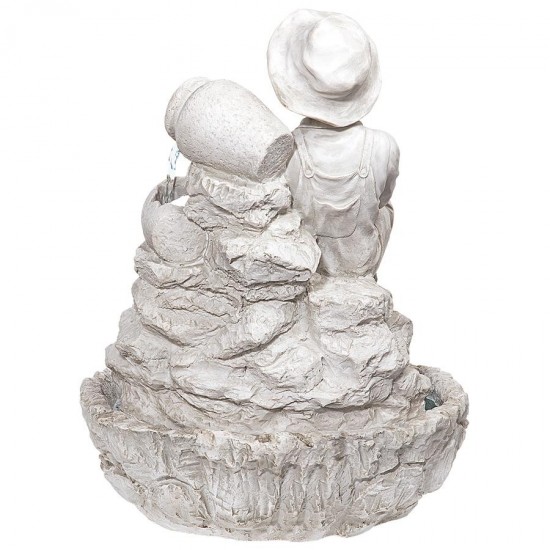 Design Toscano Little Fisherman Garden Fountain