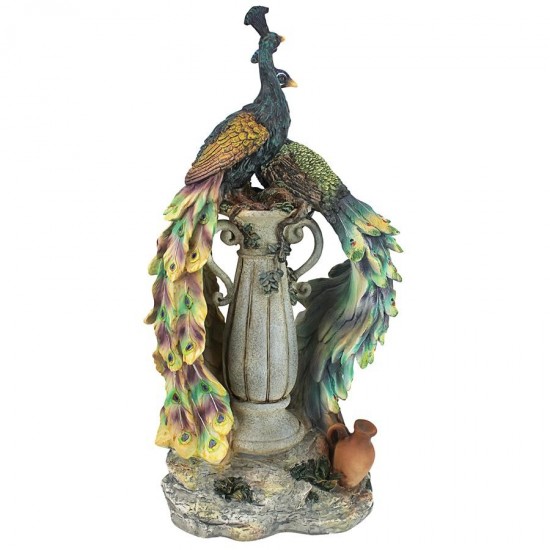 Design Toscano Peacocks In Paradise Statue