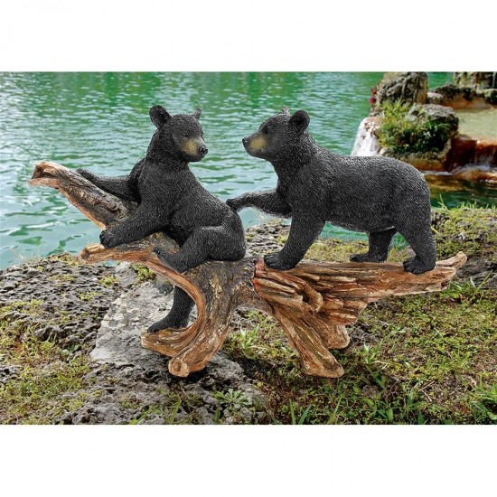 Design Toscano Mischievous Bear Cubs Statue