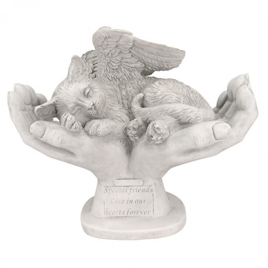 Design Toscano Cat In Gods Hands Pet Memorial Statue