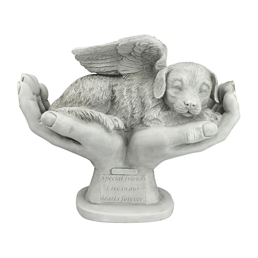 Design Toscano Dog In Gods Hands Pet Memorial Statue