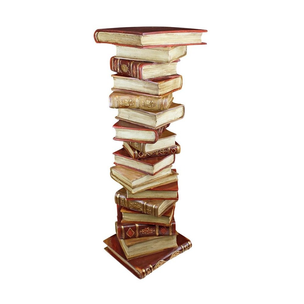 Design Toscano Power Of Books Sculptural Pedestal