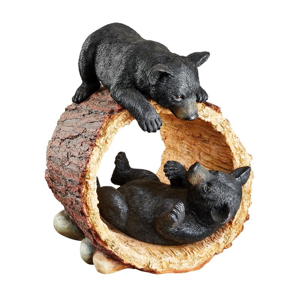 Design Toscano Rough Play Bear Cubs Garden Statue
