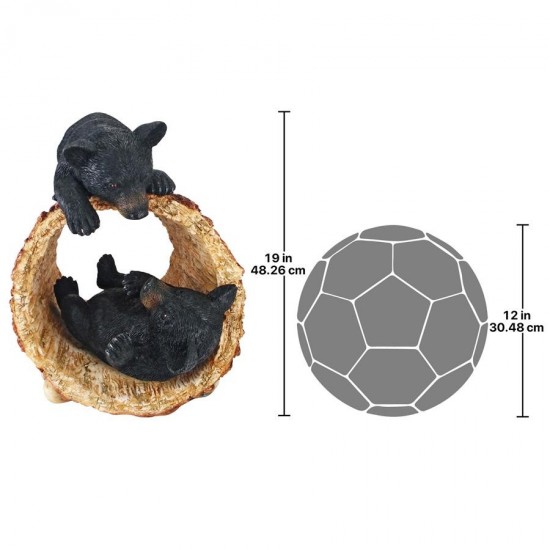 Design Toscano Rough Play Bear Cubs Garden Statue