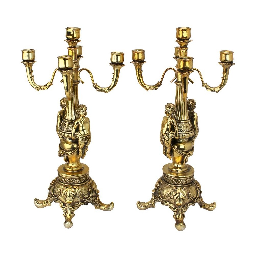 Design Toscano S/2 Chateau Chambord Candelabras