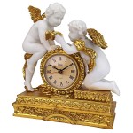 Design Toscano Chateau Carbonne Cherub Mantle Clock